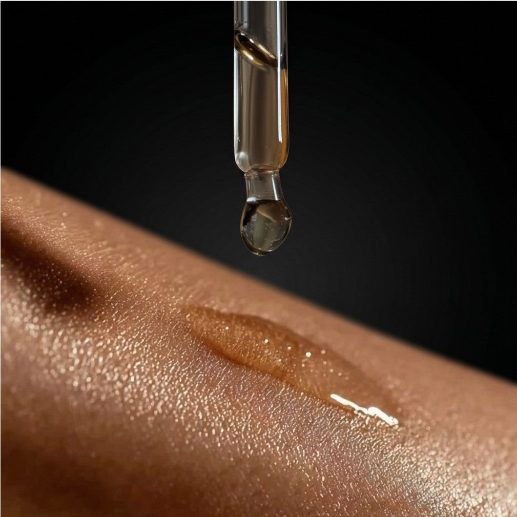 Citrine Gemstone Body Oil — Abundance & Prosperity Shimmer Oil with Patchouli & Pineapple